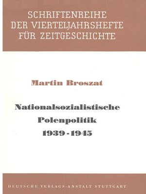 cover image of Nationalsozialistische Polenpolitik 1939-1945